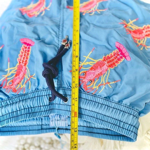 LES CANEBIERSXS/SAll Over Lobster Light Blue Men’s Swimtrunks Boardshorts